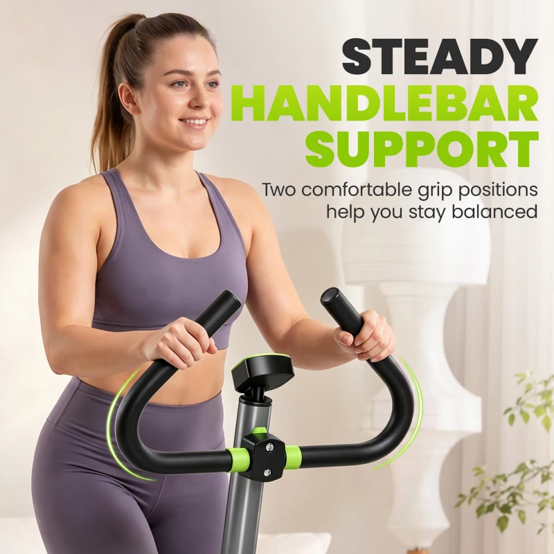 HOMCOM Twister Stepper, Step Machine with Adjustable Resistance, LCD Screen - Grey