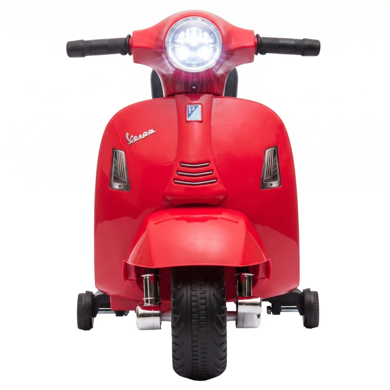 AIYAPLAY Moto Elétrica para Crianças 1.5-3 Anos MINI VESPA GTS 6 V Vermelha