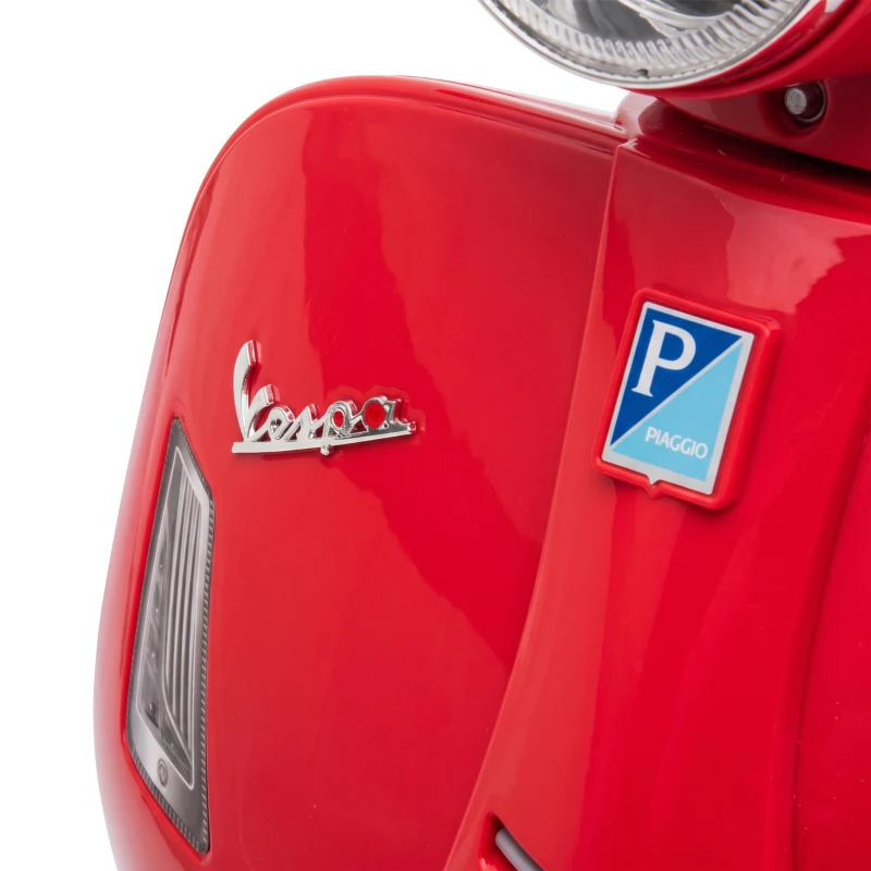 AIYAPLAY Moto Elétrica para Crianças 1.5-3 Anos MINI VESPA GTS 6 V Vermelha