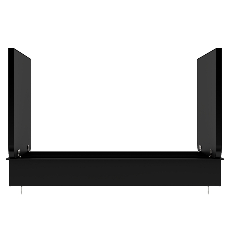 HOMCOM 76.2 x 11.6 x 61 cm Bathroom Mirror Cabinet, Wall Cabinet with Adjustable Shelves, Wall-Mounted or Recessed, Black
