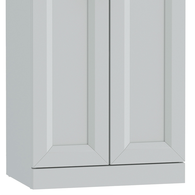 HOMCOM Narrow Bathroom Cabinet, Slim Storage Cabinet with 2 Doors & 4 Tiers, Freestanding Narrow Cupboard