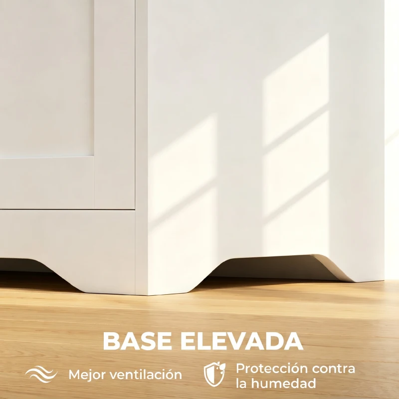 HOMCOM Banco-Baú com Tampa Elevável Design Elegante sem Puxador 100 cm Branco