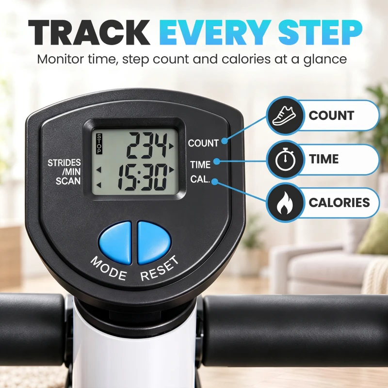 HOMCOM Twister Stepper, Step Machine with Adjustable Resistance, LCD Screen - Blue