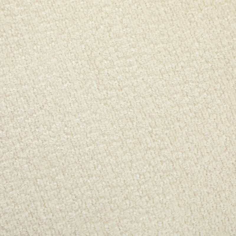 HOMCOM Canapé 3 Places avec Pouf Réversible, Canapé d'Angle Modulable en Chenille 254 cm Moderne, Assise Large, Crème