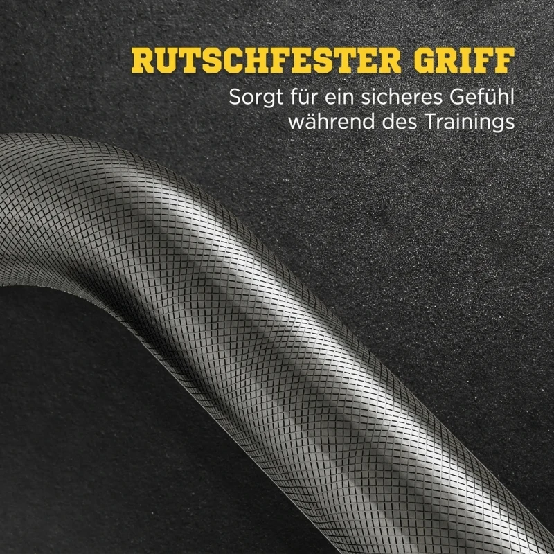 SPORTNOW Langhantel Set 25kg Rutschfeste Curlstange mit 6 Gewichten, PVC-Beschichtung, Hantelstange aus Stahl