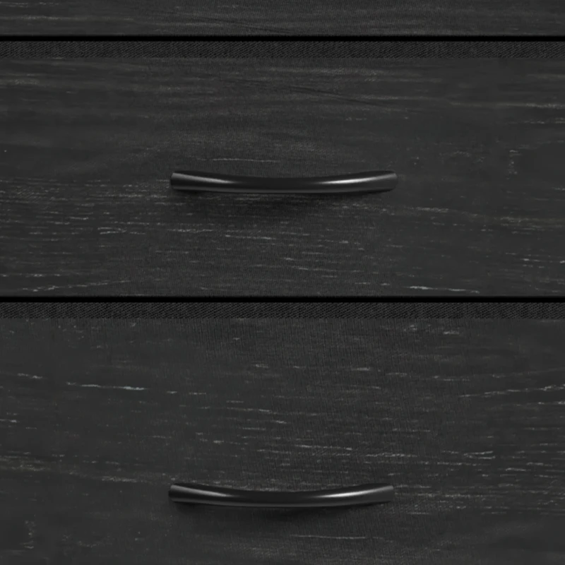 HOMCOM Chest of Drawers, Dresser with 10 Fabric Drawers, Tall Storage Unit with 4 Pockets and 2 Hooks Steel Frame, Black