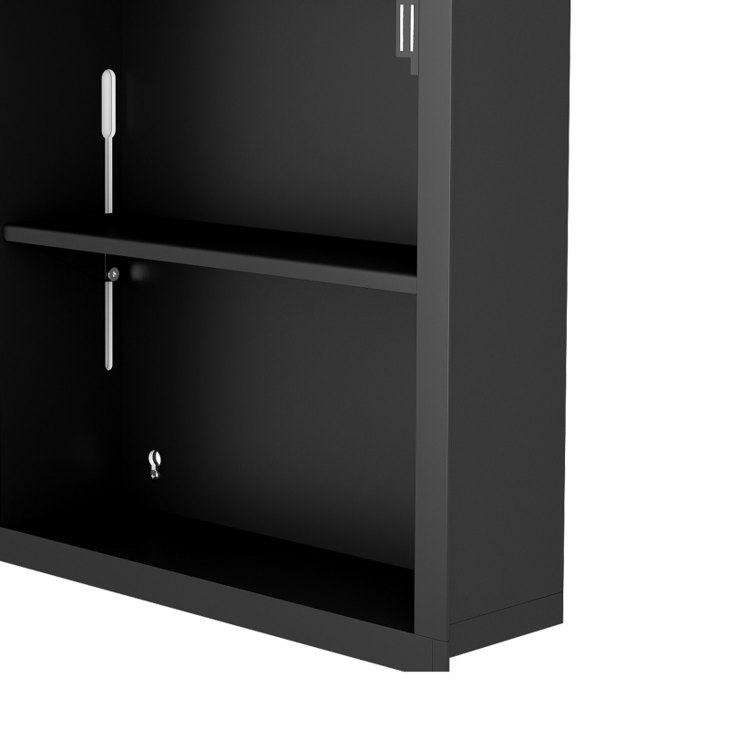 HOMCOM Bathroom Medicine Mirror Cabinet, Bathroom Wall Cabinet w/ Storage, Magnetic Door, Adjustable Shelf, Natural Wood Finish