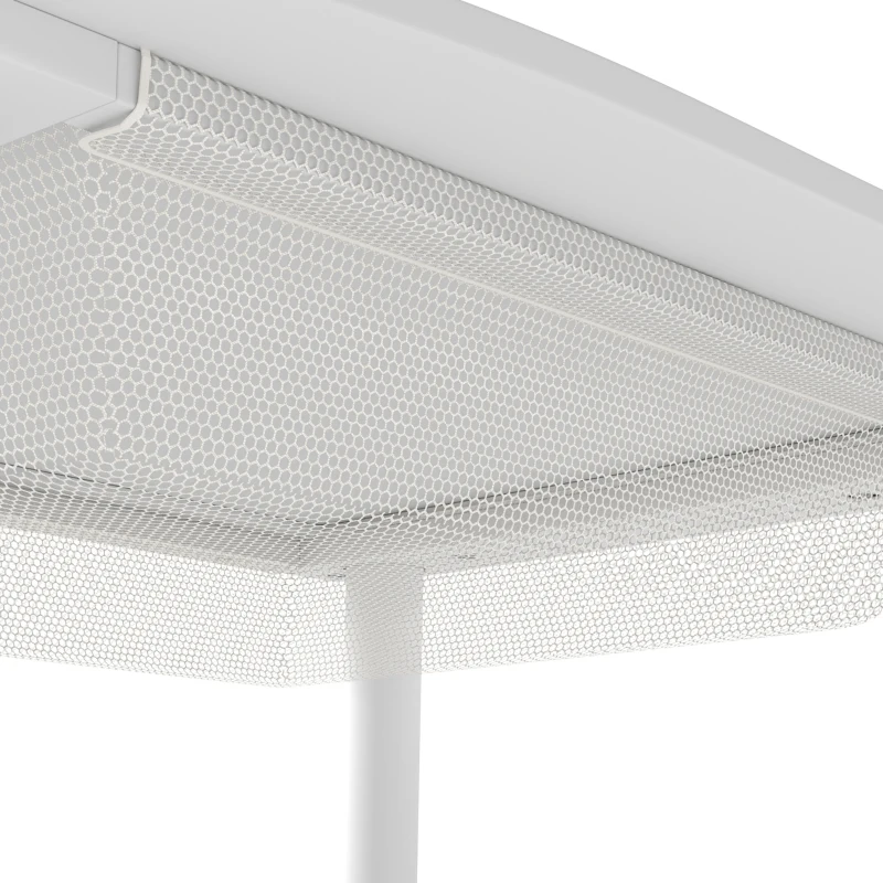 AIYAPLAY Bureau et Chaise pour Enfant 2 Pièces avec Plateau de Construction en Briques et Sac en Filet, 3 à 6 Ans, Blanc