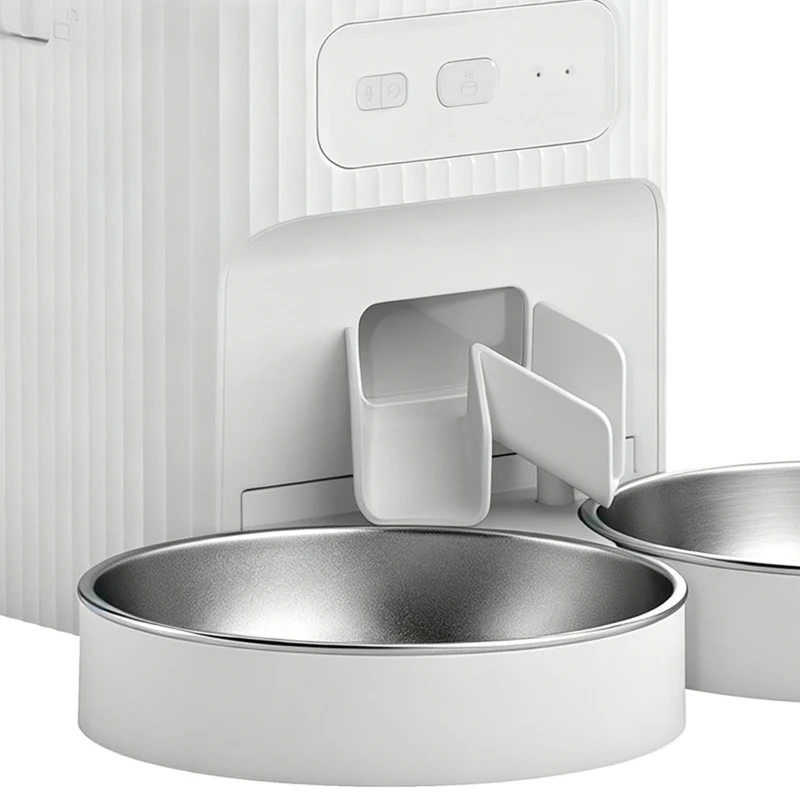 PawHut 7L Automatic Cat Feeder with App Control, 2.4G/5G WiFi, Timer, 15 Meals/Day, Dual Power, 10s Voice Recording, Anti-Clog