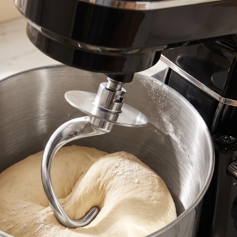 HOMCOM 7 L 1400W 6-Speed Tilt-Head Food Mixer, Stand Mixer with Handle and Dough Hook, Black