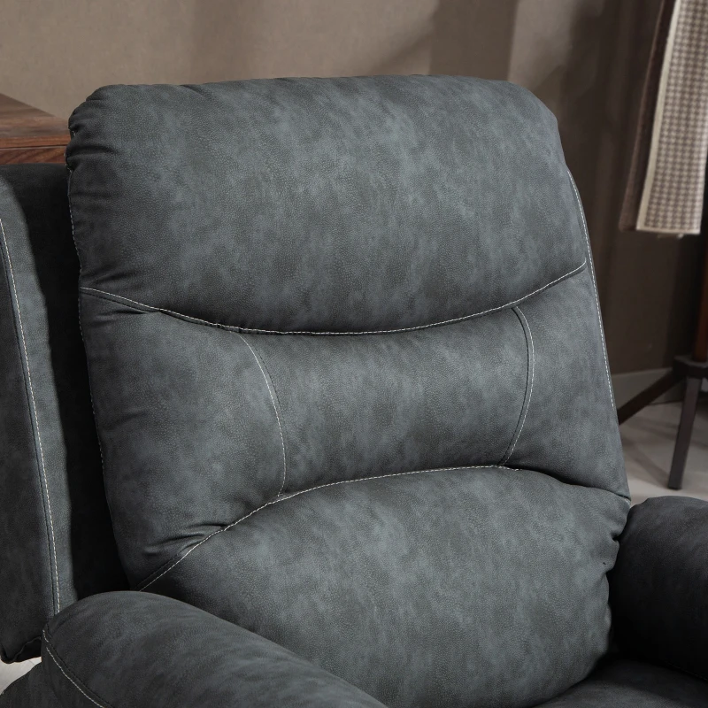 HOMCOM Riser Recliner Chair with Massage and Heat, Electric Lift Recliner Armchair for Elderly with Spring Cushion, Grey