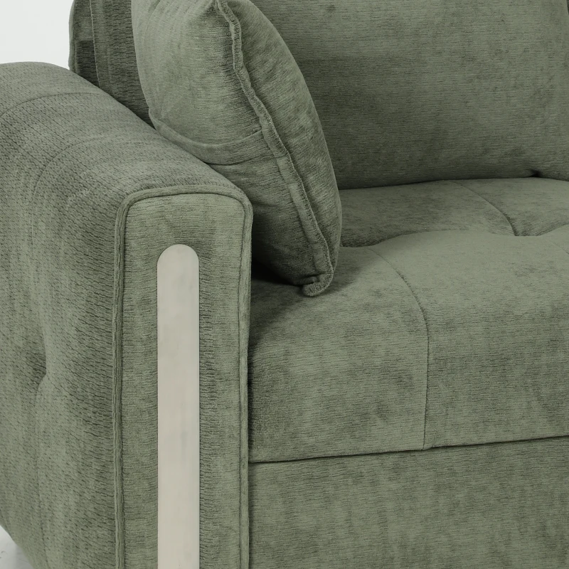 HOMCOM 3 Seater Sofa with Lift-Up Storage, 228cm Comfy Velvet Couch with Wide Deep Seat, Dark Green