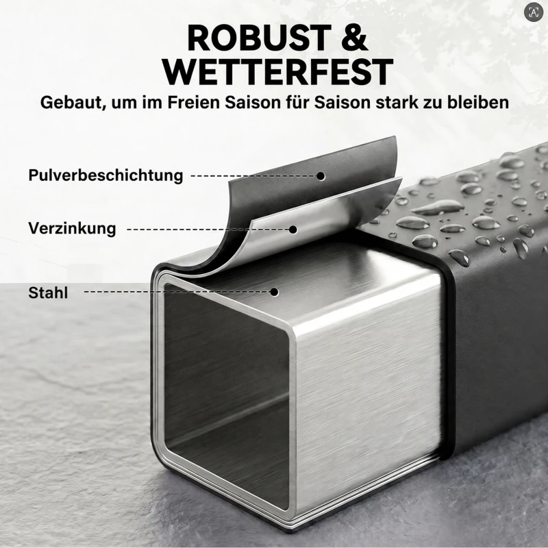 Outsunny Kaminholzregal 106 x 25 x 113 cm Brennholzregal mit 600D-Oxford-Abdeckung Stahlrahmen bis 250 kg Schwarz