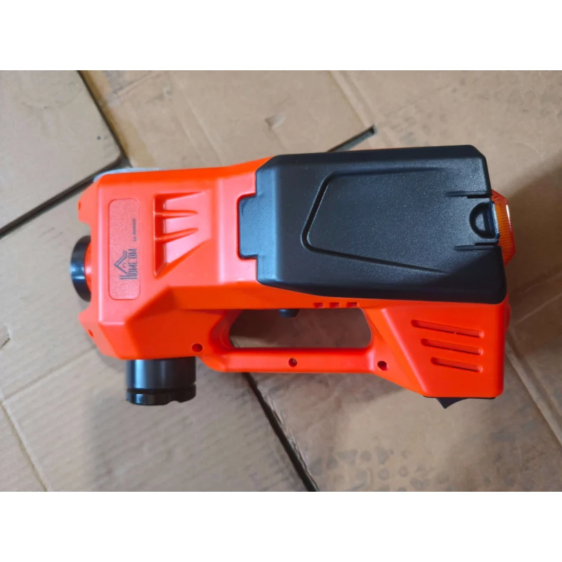 HOMCOM Kit Martinetto Elettrico Auto 5T con Chiave a Impulsi, Idraulico 143-450 mm, Arancione