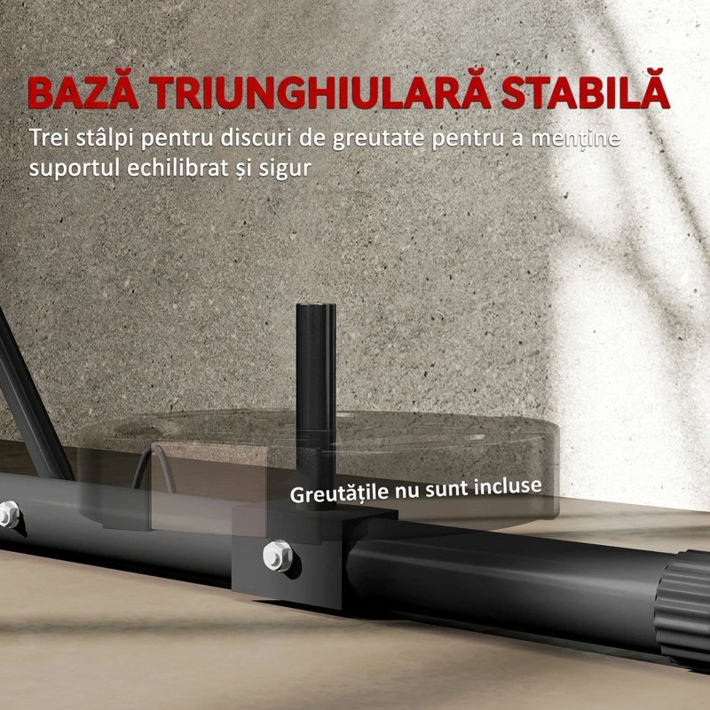 SPORTNOW Suport Reglabil pentru Sacul de Box, Autoportant cu Bază Triunghiulară, 170x90x182-225 cm, Negru