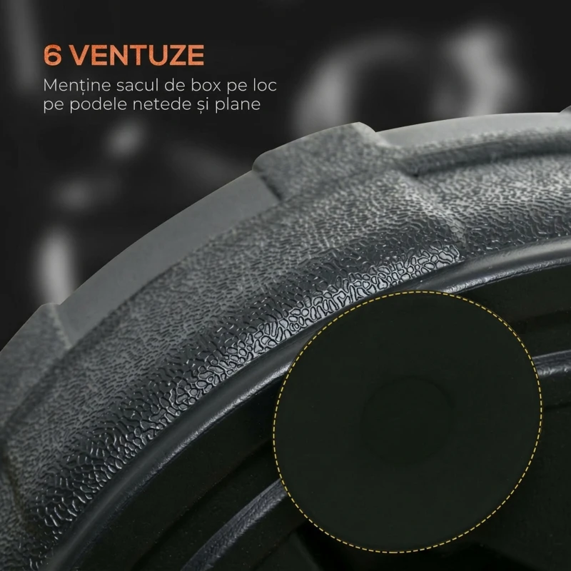 SPORTNOW Punching Ball de Podea cu Bază Reumplută și Ventuze, Înălțime Reglabilă 145-180 cm, Negru