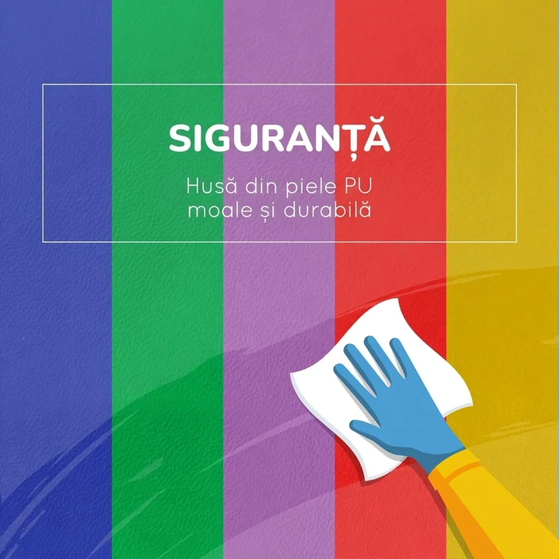 HOMCOM Set de Joacă pentru Copii 1-3 Ani, format din 7 Blocuri Multicolor din PU și EPE, 170x130x40 cm