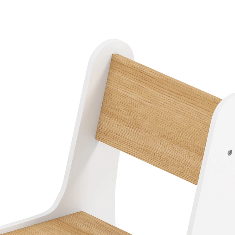 AIYAPLAY Bureau et Chaise pour Enfant 2 Pièces, Ensemble Table d'Activité avec Tiroir, 3 à 8 Ans, Blanc et Bois Naturel