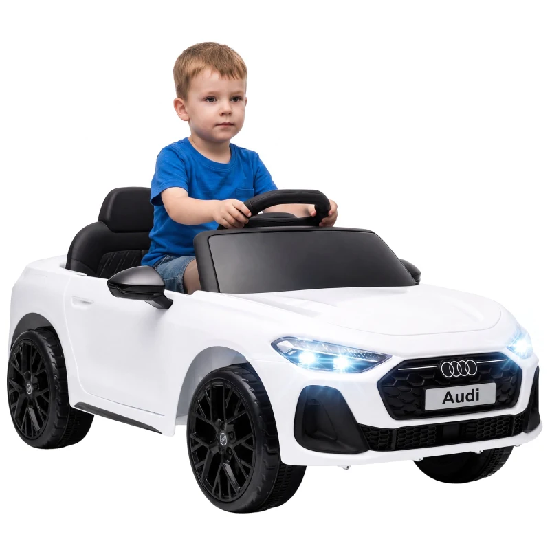AIYAPLAY Mașină Electrică pentru Copii 12V Audi A5L cu Telecomandă, Baterie cu Litiu, 2 Motoare, Telecomandă, Roz