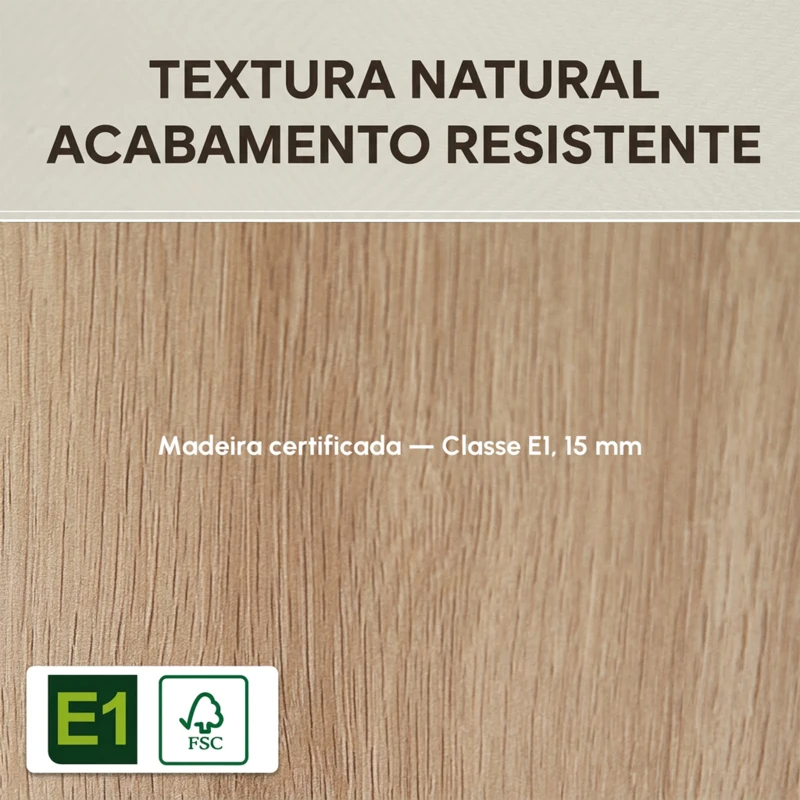 HOMCOM Armário de Sala de Estar Aparador Auxiliar com 4 Gavetas 1 Armário e Prateleira Inferior Móvel de Armazenamento Múltiuso para Dormitórios Sala de Jantar 54x29x83cm Carvalho