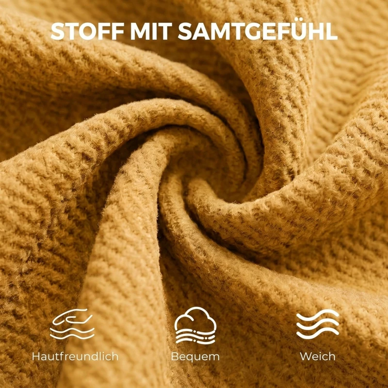HOMCOM Samtgepolsterter Sessel, Übergroßer Akzentstuhl mit Holzbeinen, Lesesessel für Wohn- und Schlafzimmer, Gelb