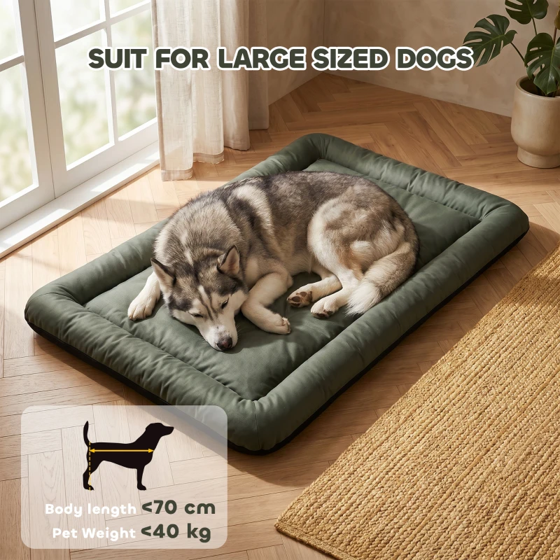 PawHut Waterproof Dog Bed, Foldable Pet Bed with Anti-Slip Bottom, Machine Washable for Large Dogs and Cats, 130 x 85 x 7 cm