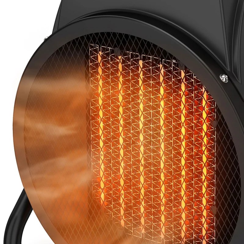 Outsunny Industrial Fan Heater 5000W with Tilting, Electric Ceramic Space Heater with Adjustable Thermostat, Handle