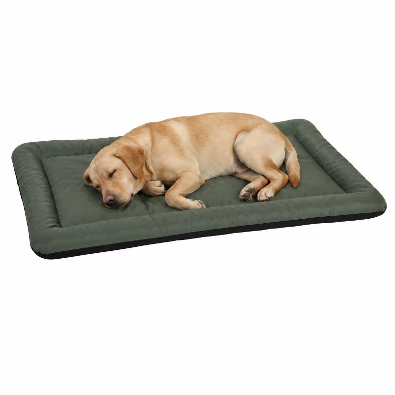 PawHut Waterproof Dog Bed, Foldable Pet Bed with Anti-Slip Bottom, Machine Washable for Large Dogs and Cats, 130 x 85 x 7 cm