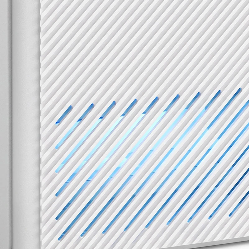 HOMCOM 400mL/Day Small Dehumidifier, RGB Mood Lights, 24H Timer, LED Display, Dehumidifier for Home Damp, White