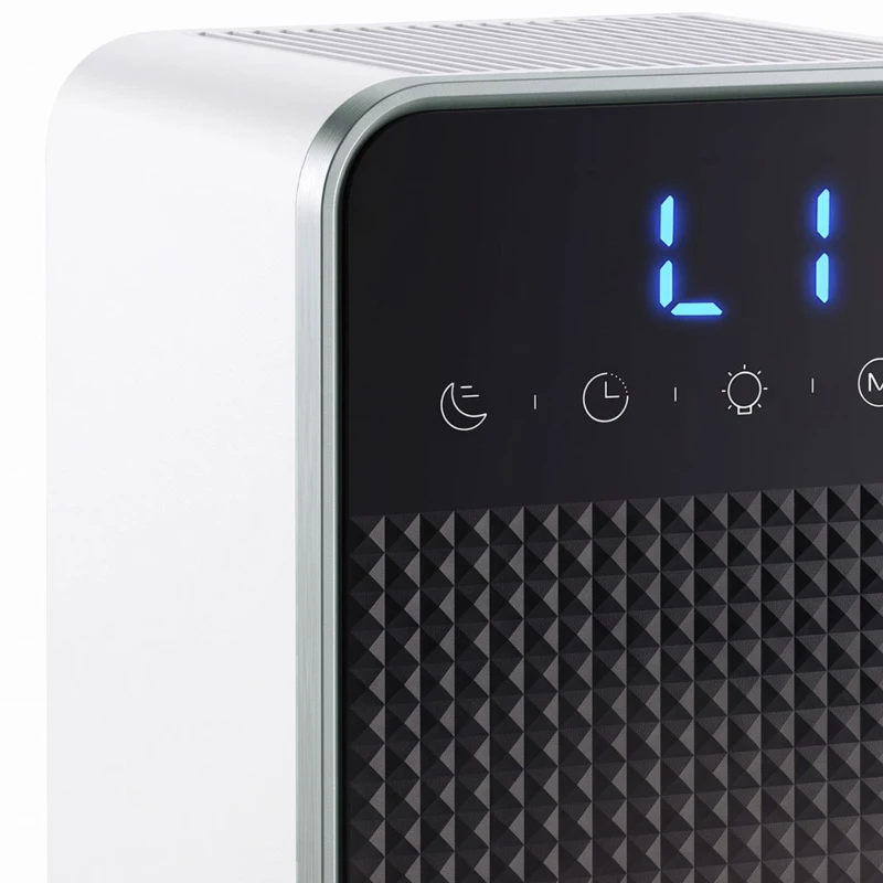 HOMCOM 400mL/Day Small Dehumidifier, RGB Mood Lights, Timer, LED Display, Dehumidifier for Home, Bedroom