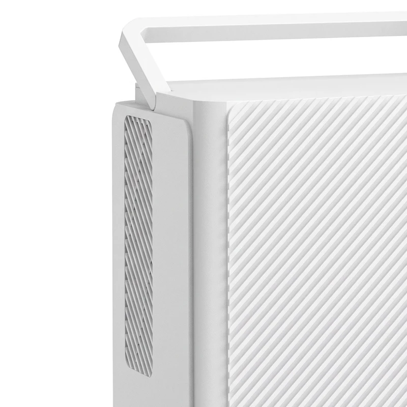 HOMCOM 400mL/Day Small Dehumidifier, RGB Mood Lights, 24H Timer, LED Display, Dehumidifier for Home Damp, White