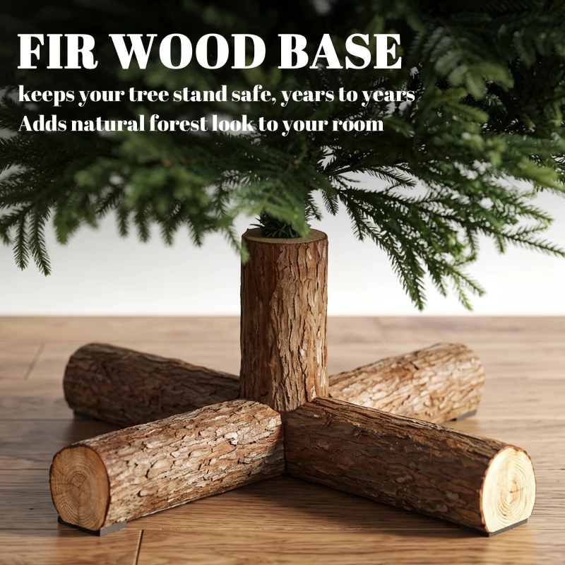 HOMCOM 5ft Artificial Christmas Tree, Hinged Xmas Tree with Realistic 513 PE & PVC Branch Tips, Fir Wood Base, Green