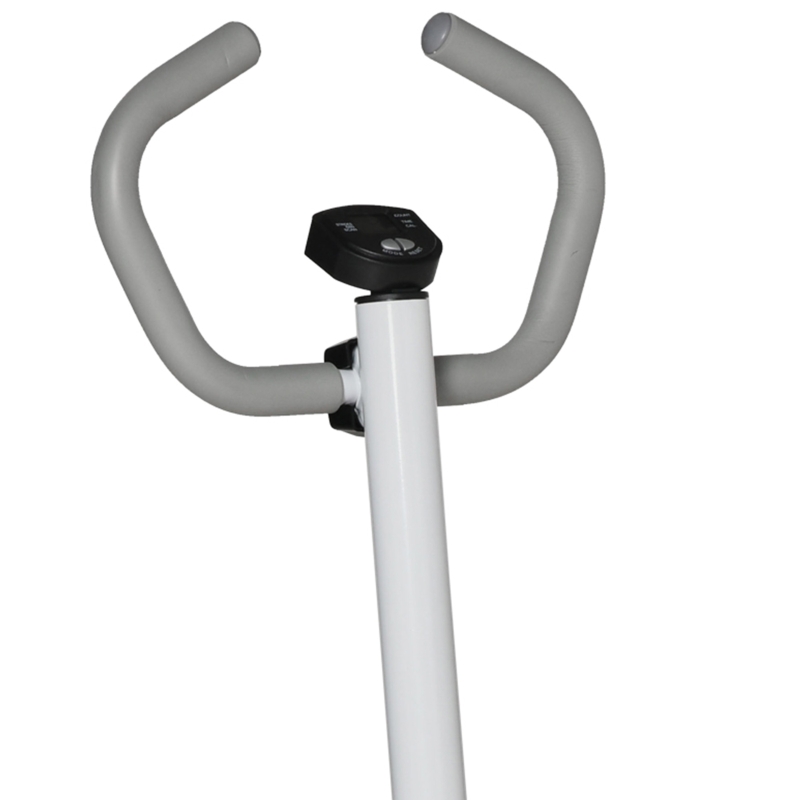 HOMCOM Stepper hometrainer voor thuis met LCD-scherm, instelbare snelheid, Metaal ABS, 55 x 53 x 118-128 cm