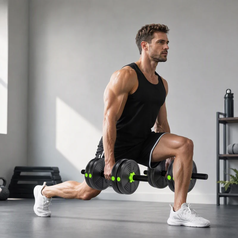 SPORTNOW Hantelset verstellbar 15 KG Kurzhantel Set Kurzhanteln Langhanteln Hanteln Set für Krafttraining
