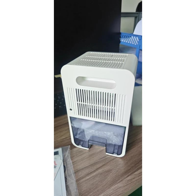 HOMCOM 400mL/Day Small Dehumidifier, RGB Mood Lights, Timer, LED Display, Dehumidifier for Home, Bedroom