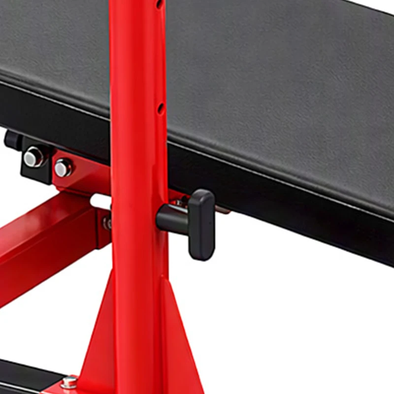 SPORTNOW Vertical Leg Press Machine with Adjustable Leg, Back and Head Positions, 1" Standard Plate Compatible, Red