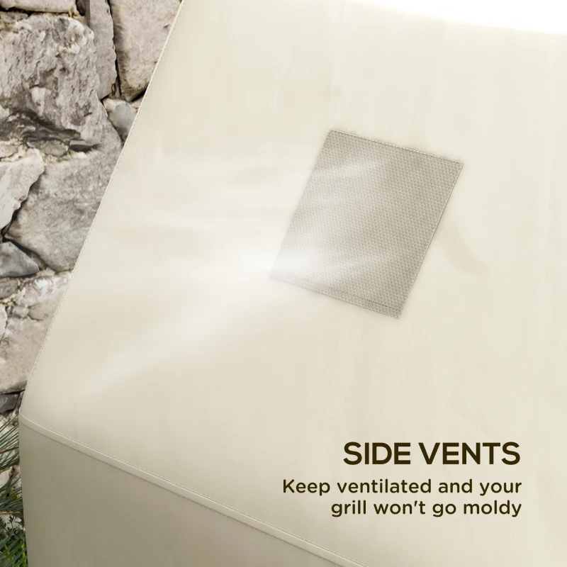 Outsunny 66W x 152Lcm PU Coated Protective Grill Cover - Beige