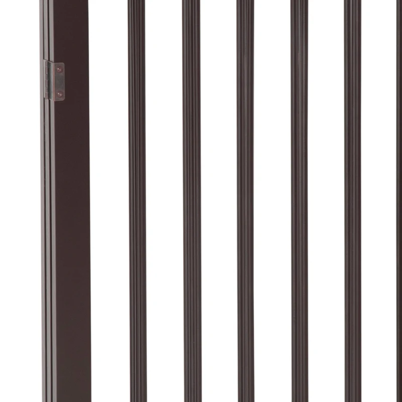 PawHut Cancellino Portatile da 3 Sezioni per Cani e Animali Domestici Divisorio di Sicurezza Pieghevole, 160x1.2x76 cm, Marrone