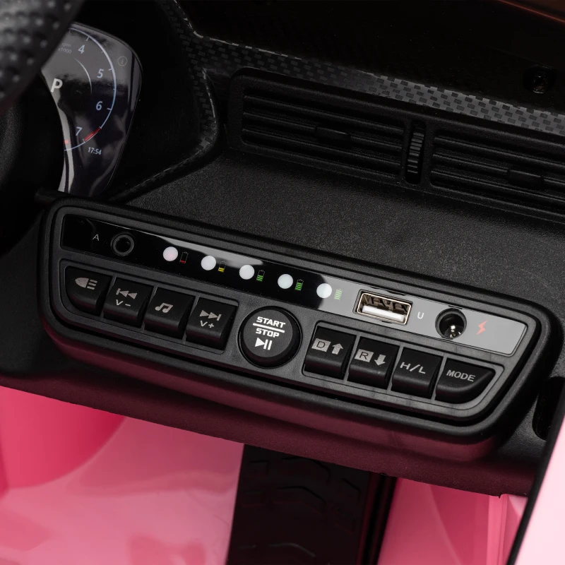 AIYAPLAY Range Rover Velar Licensed 12V Electric Car for Kids with Remote, 4-Wheel Suspension, Slow Start for 2-4 Years, Pink