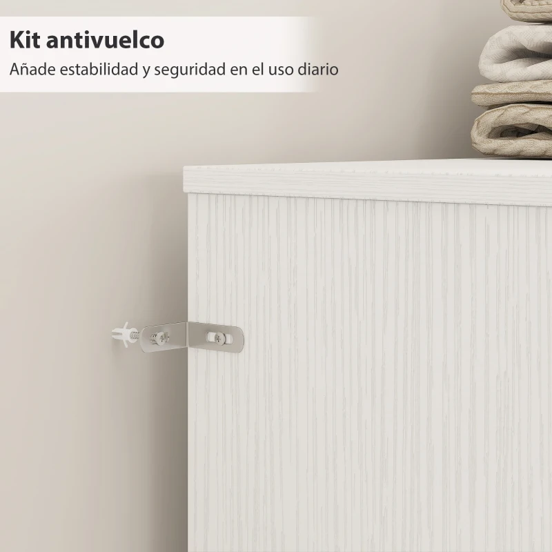 HOMCOM Cabecero de Cama 160 cm con Almacenaje Cabezal de Cama con 4 Compartimentos Abiertos para Dormitorio Blanco