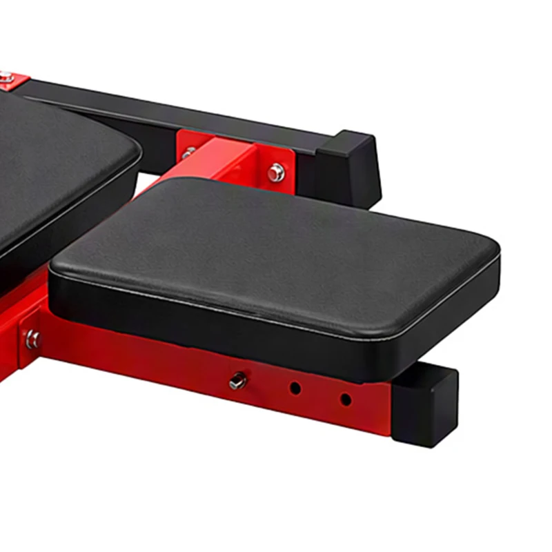 SPORTNOW Vertical Leg Press Machine with Adjustable Leg, Back and Head Positions, 1" Standard Plate Compatible, Red