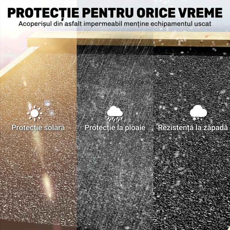 Outsunny Magazie de Grădină cu 2 Zone, Rafturi Reglabile și Fereastră, din Lemn de Brad, 106x57x167 cm, Culoare Lemn
