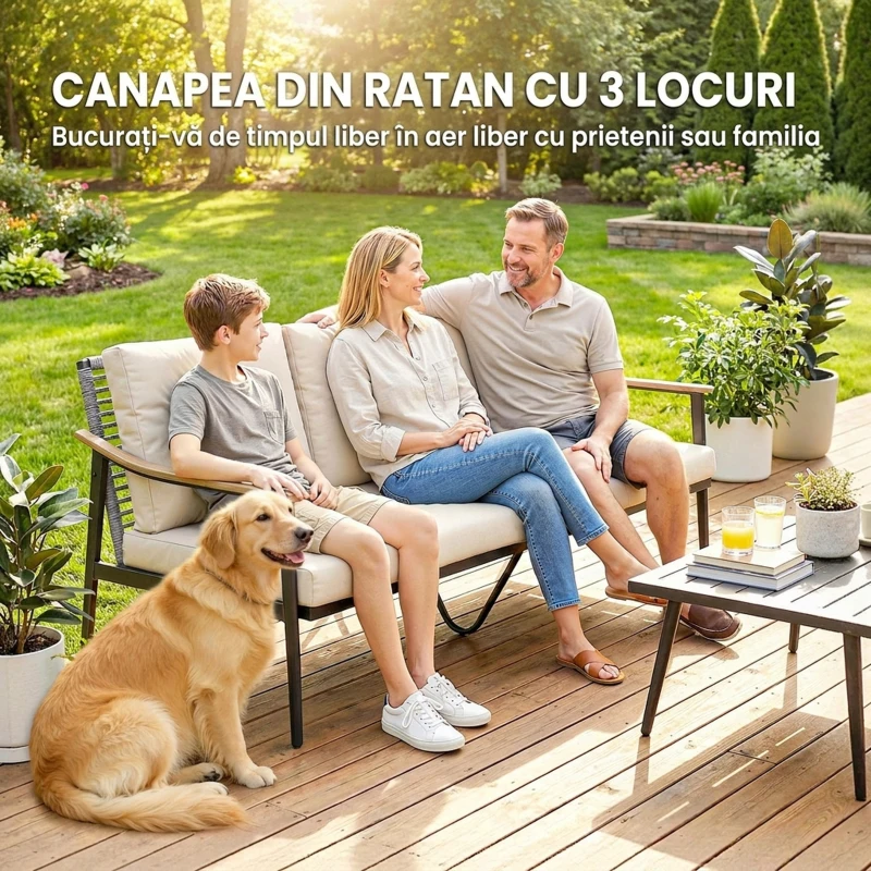 Outsunny Canapea pentru terasă