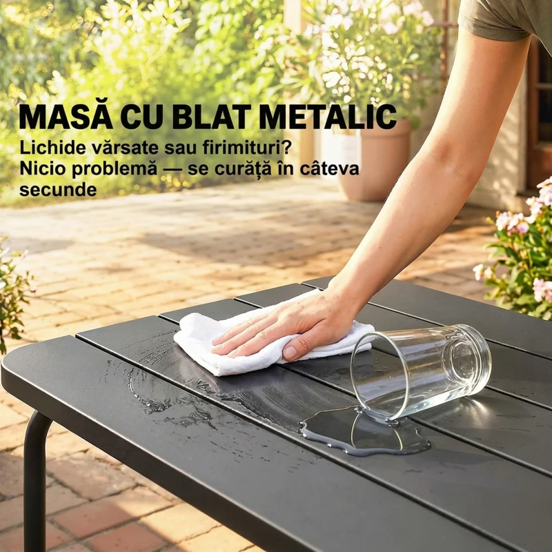 Outsunny Set Grădină Ratan 4 Piese, Canapea 2 Locuri, 2 Fotolii, Măsuță Metal, Cadru Oțel, Bej Gri Deschis