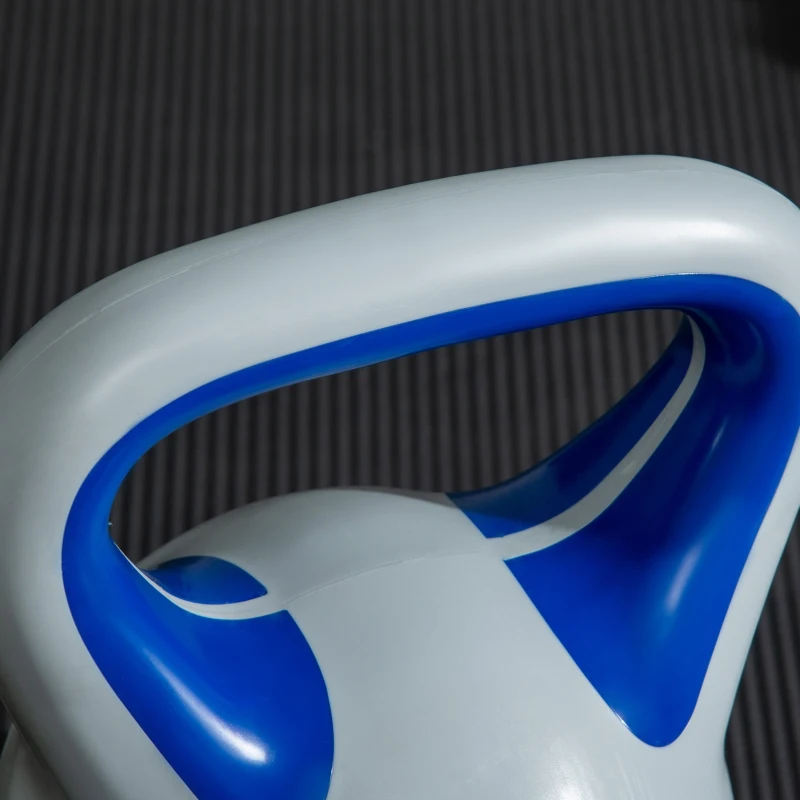 SPORTNOW Kettlebell 12 kg, haltère avec poignée ergonomique, haltère à boule, musculation, entraînement, 26 x 17 x 29 cm, bleu