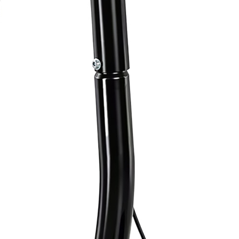 HOMCOM stepper met handgrepen trainingsriemen sidestepper hometrainer LCD-display staal(m-12)