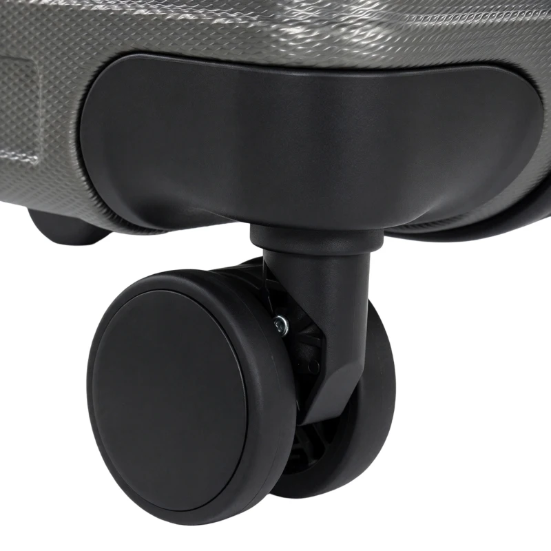 HOMCOM Kofferset, in elkaar opbergbare reiskoffers met TSA-slot en 360°-wielen, 20/24/28 inch, donkergrijs