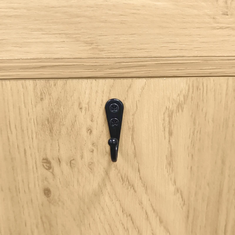 HOMCOM Smalle schoenenkast met klepdesign en 3 vakken, lichtbruin