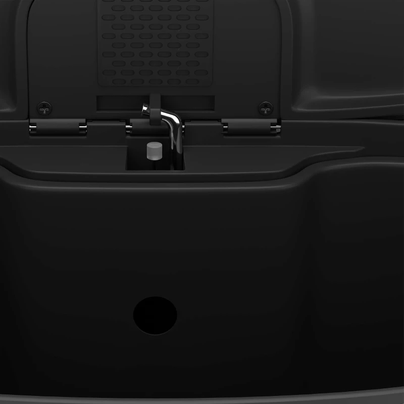 HOMCOM 40 L keuken-pedaalemmer met soft-close, open-blijfstand, uitneembare binnenemmer en RVS behuizing, zwart