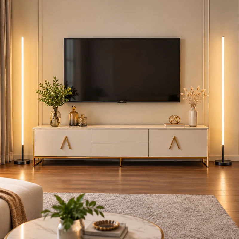 HOMCOM Lot de 2 Lampadaires d'Angle LED 1450lm Lampe d'Angle Dimmable 150cm 3 Niveaux de Luminosité Interrupteur au Pied Noir